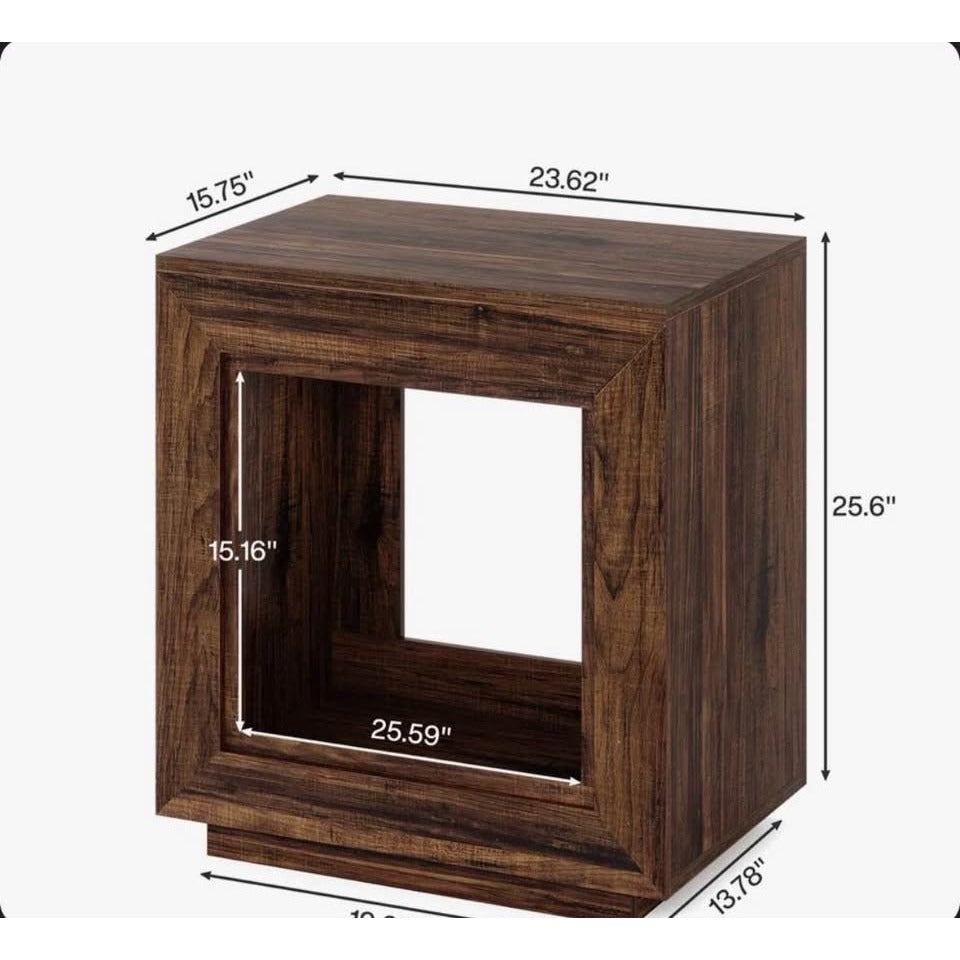 "Millwood Pines Danquiel 24"" Farmhouse End Table"