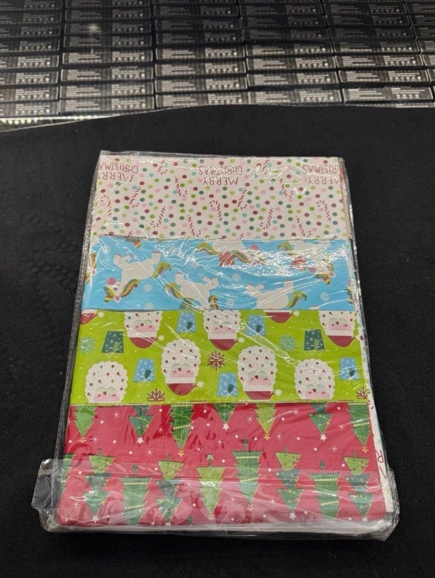 Open Box Plum Designs Holiday Wrapping Paper Sheets - 40 Precut 30"x20" Gift Wrap Sheets