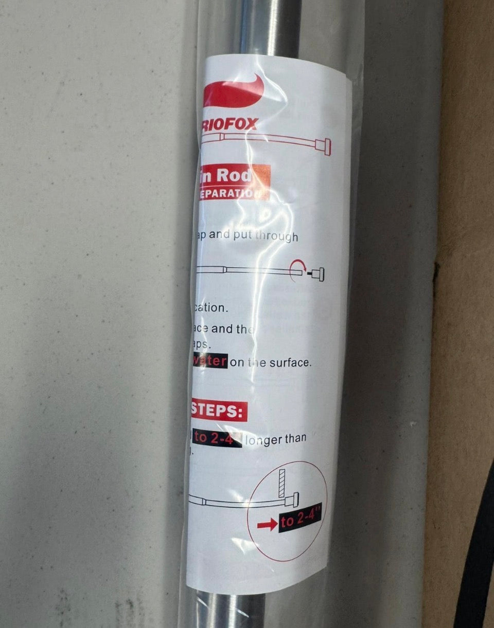 Open Box BRIOFOX Tension Curtain Rod 43-73 Inches Brushed Nickel, Never Rust and Non-Slip and Heavy Duty Shower Curtain Rod, 304 Stainless Steel