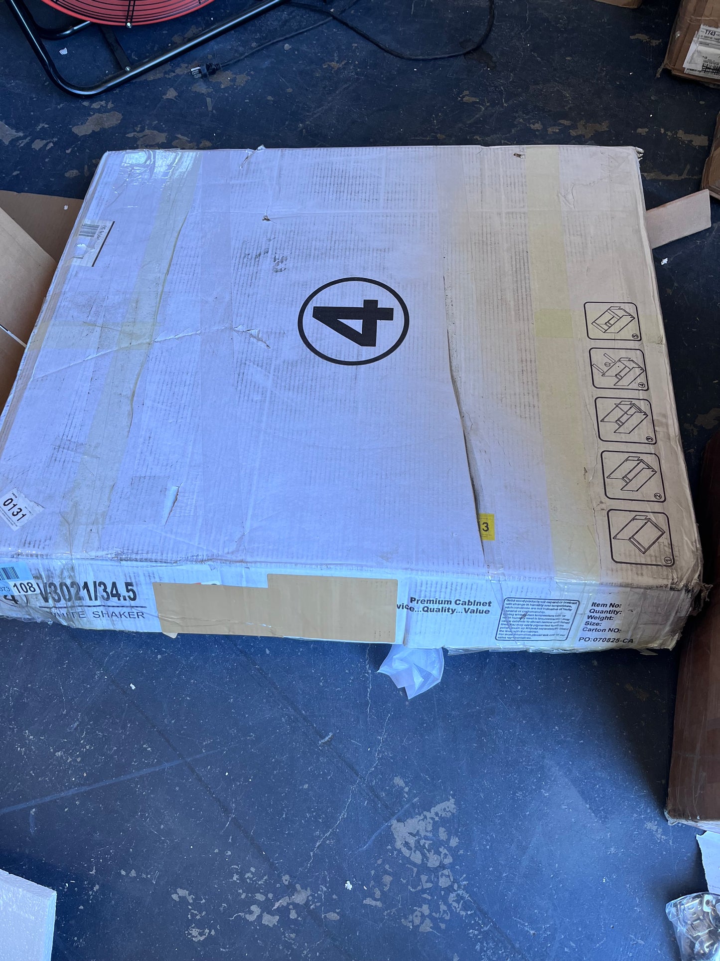 Vanity atelier 36'' Single Bathroom Vanity Base Cabinet in White Shaker