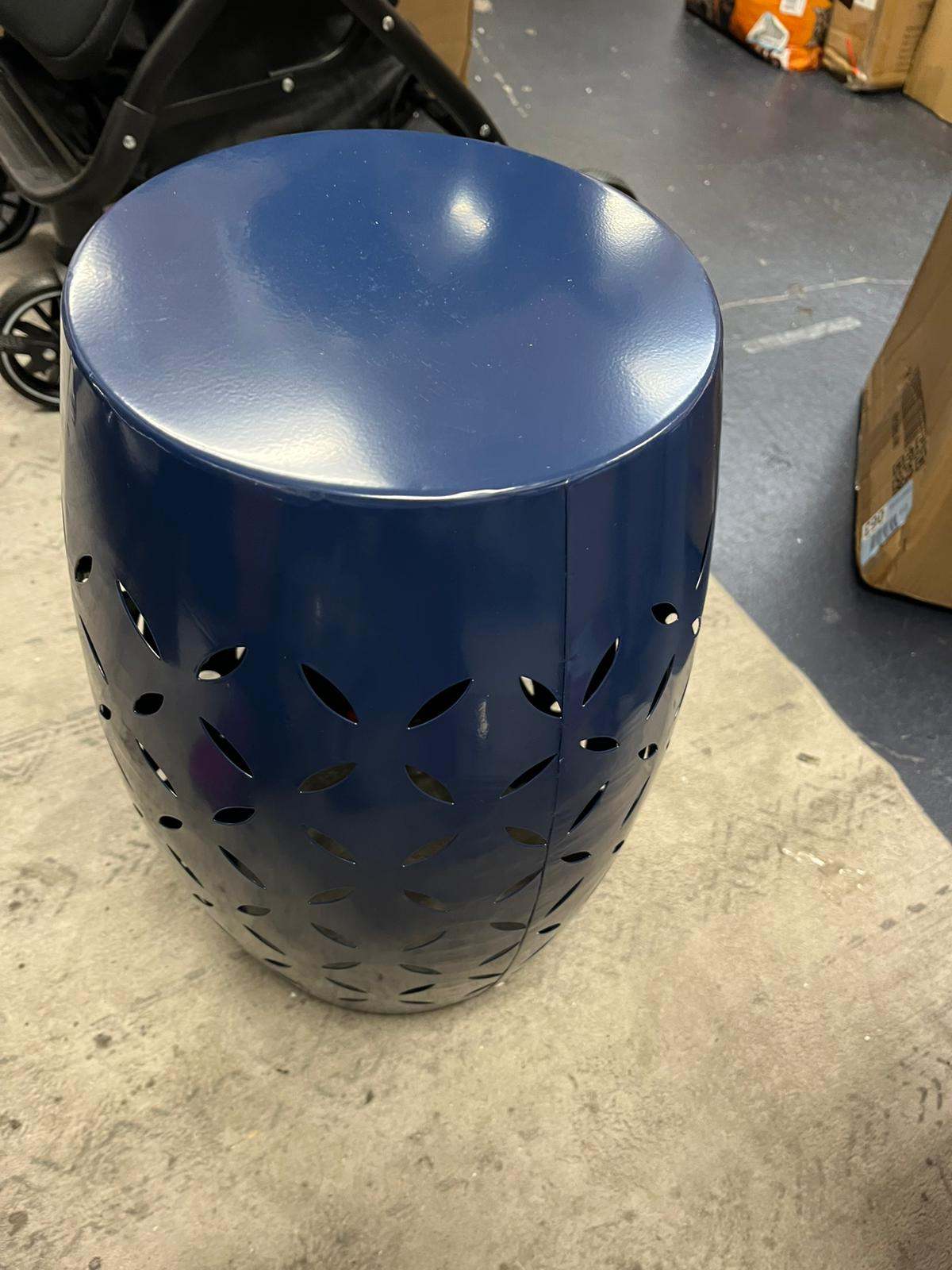 Babeth Iron Side Table 12.25 inches deep x 12.25 inches wide x 17.75 inches high all-metal construction