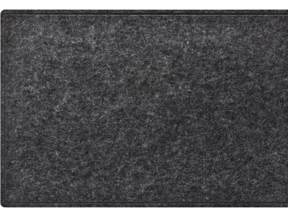 Bcabo Large Bulletin Board, 72x48 Inches Cork Board Alternative, Large Felt Board Decorative Pin Board for Wall, Foldable Photo Board Self-Adhesive Vision Board with 36 Pushpins Dark Gray