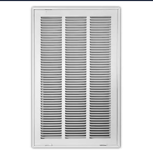 Open Box Everbilt 24 in. x 14 in. Steel Return Air Filter Grille in White