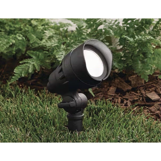 Hampton Bay LED Flood Light 20W black metal outdoor color changing floodlight