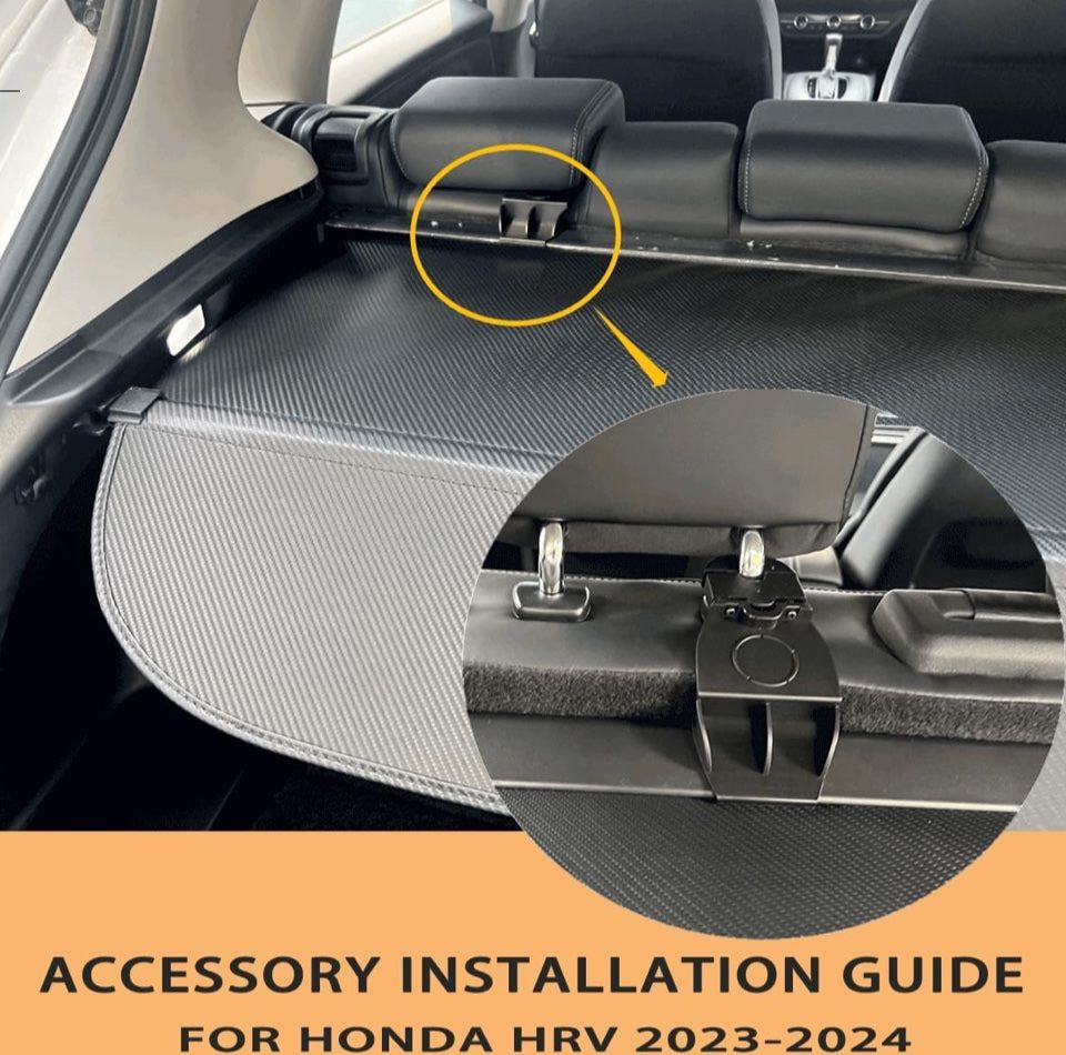 Cargo Cover Compatible with 2023 2024 Honda HR-V Accessories Retractable Rear Trunk Cover Trunk Security Cover Shielding Shade Honda Privacy Screen Cover - Selzalot