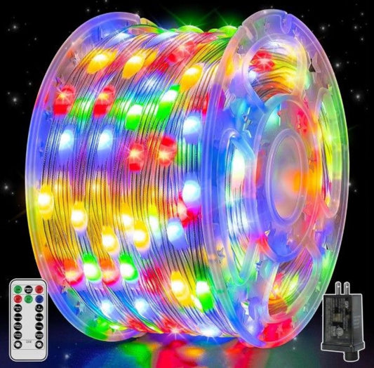 Brand New shineshine 262FT 800LED Outdoor Christmas Lights, Christmas Tree Lights with 8 Modes Remote & Timer, Christmas String Lights for Wedding Xma
