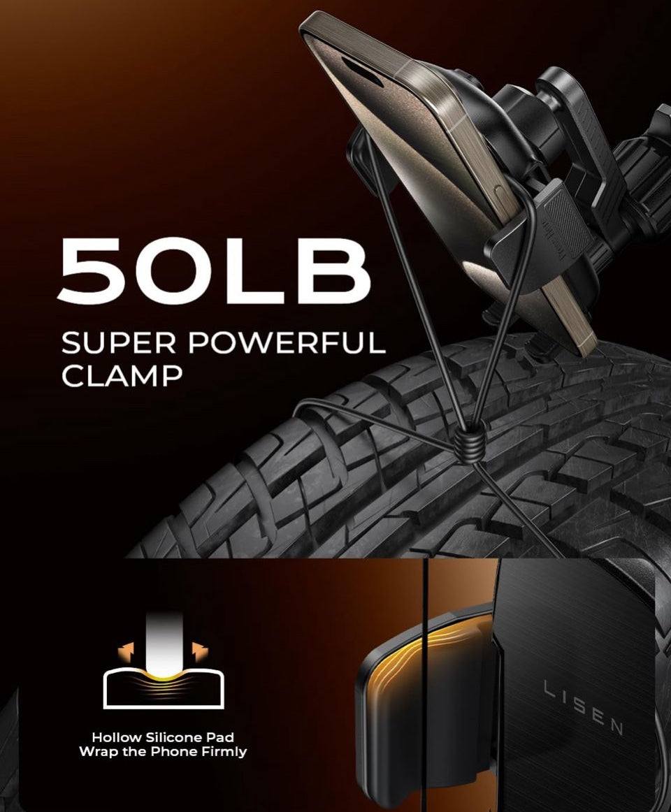 LISEN Phone Mount for Car Vent [Never Blocking] 360 Rotatable Car Phone Holder Mount Air Vent Clip Hands Free Cellphone Car Mount for iPhone 16 Pro Max Plus 16e 15 14 13 Samsung Android, Black