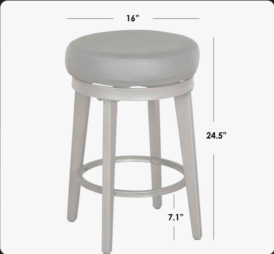 "Three Posts Gadberry Swivel 30.5"" Bar Stool (Set of 2)"