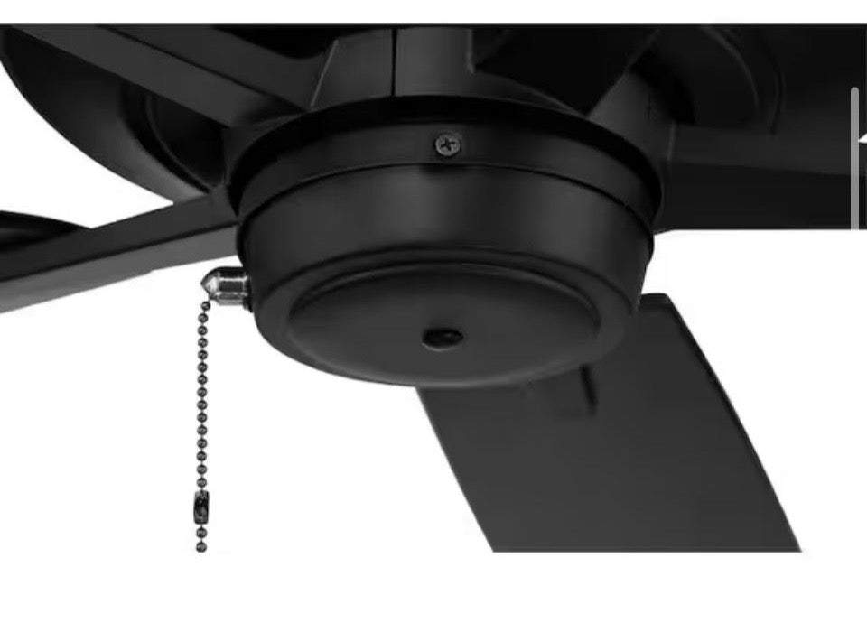 Open Box New CRAFTMADE Outdoor Super Pro 60 in. Dual Mount Heavy-Duty, 3-Speed Reversible Motor Ceiling Fan in Flat Black Finish