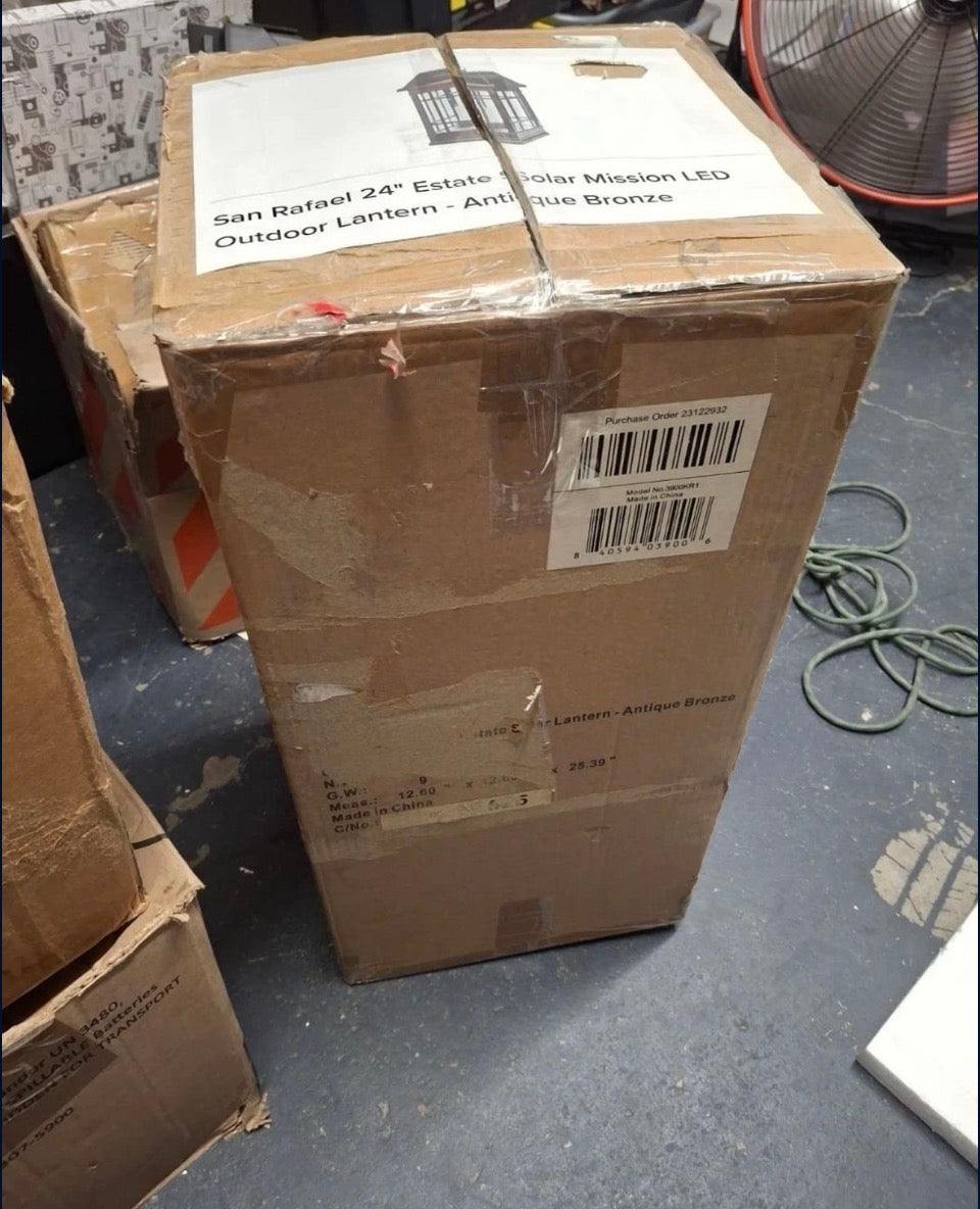 Open Box New Smart Solar San Rafael Estate Mission Integrated 2-LED Solar Candle Lantern