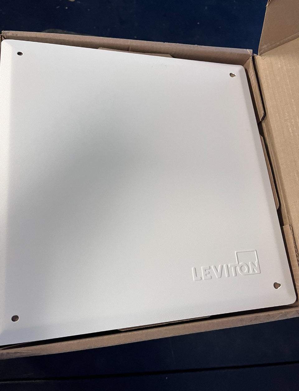 Open Box Leviton (Brand Rating: 4.5/5) © 14 in. Structured Media Enclosure and Flush Mount Cover, White 47605-140