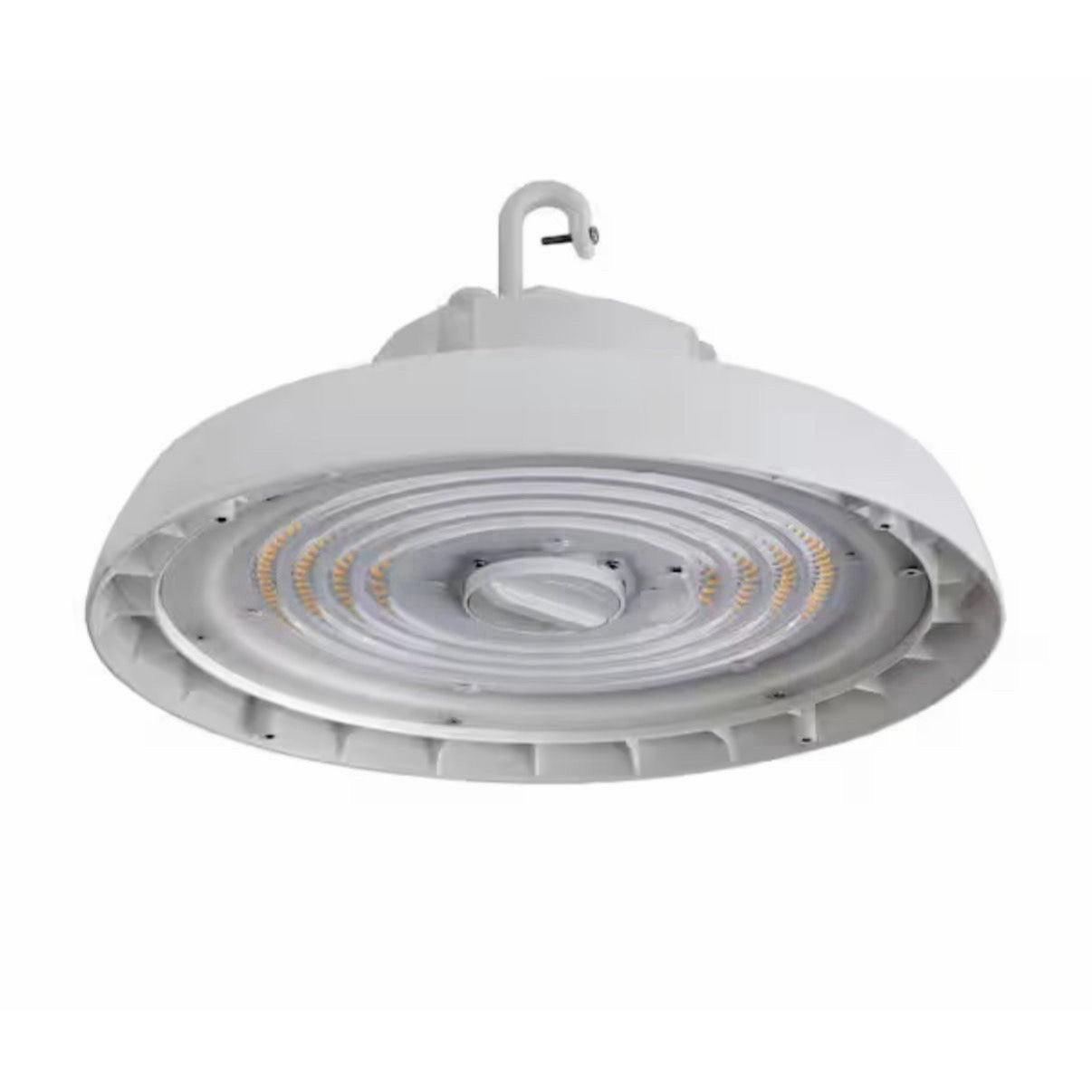 Metalux 13" Round 400-Watt Equivalent Integrated LED High Bay Light with adjustable CCT and lumen settings