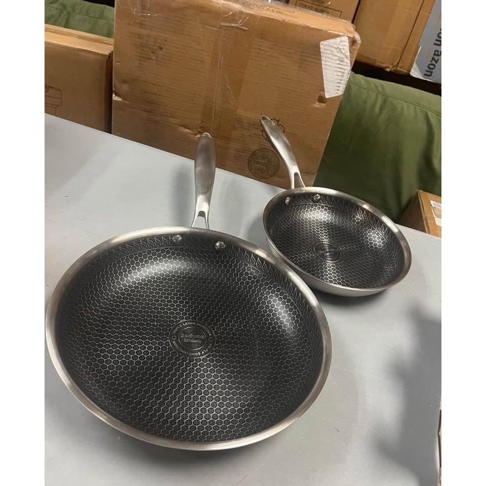 Sedona Kitchen Glidesteel Stainless Steel Nonstick 2- Pc. Frypan Set