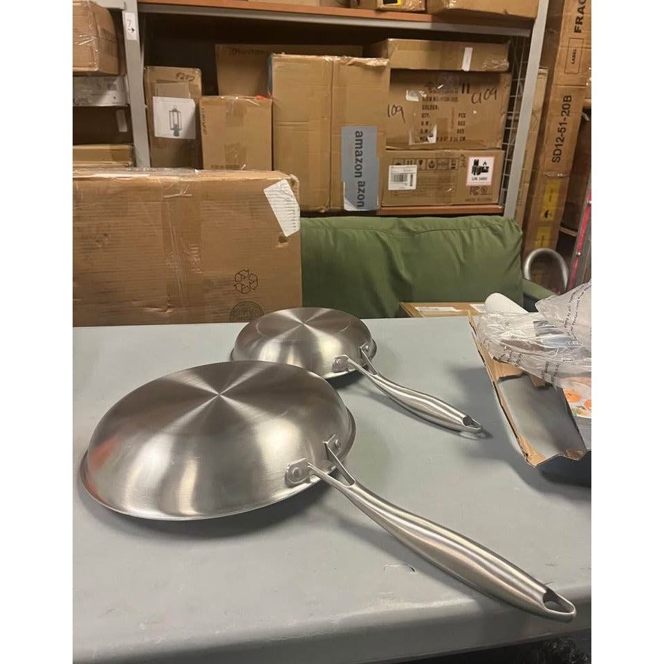 Sedona Kitchen Glidesteel Stainless Steel Nonstick 2- Pc. Frypan Set