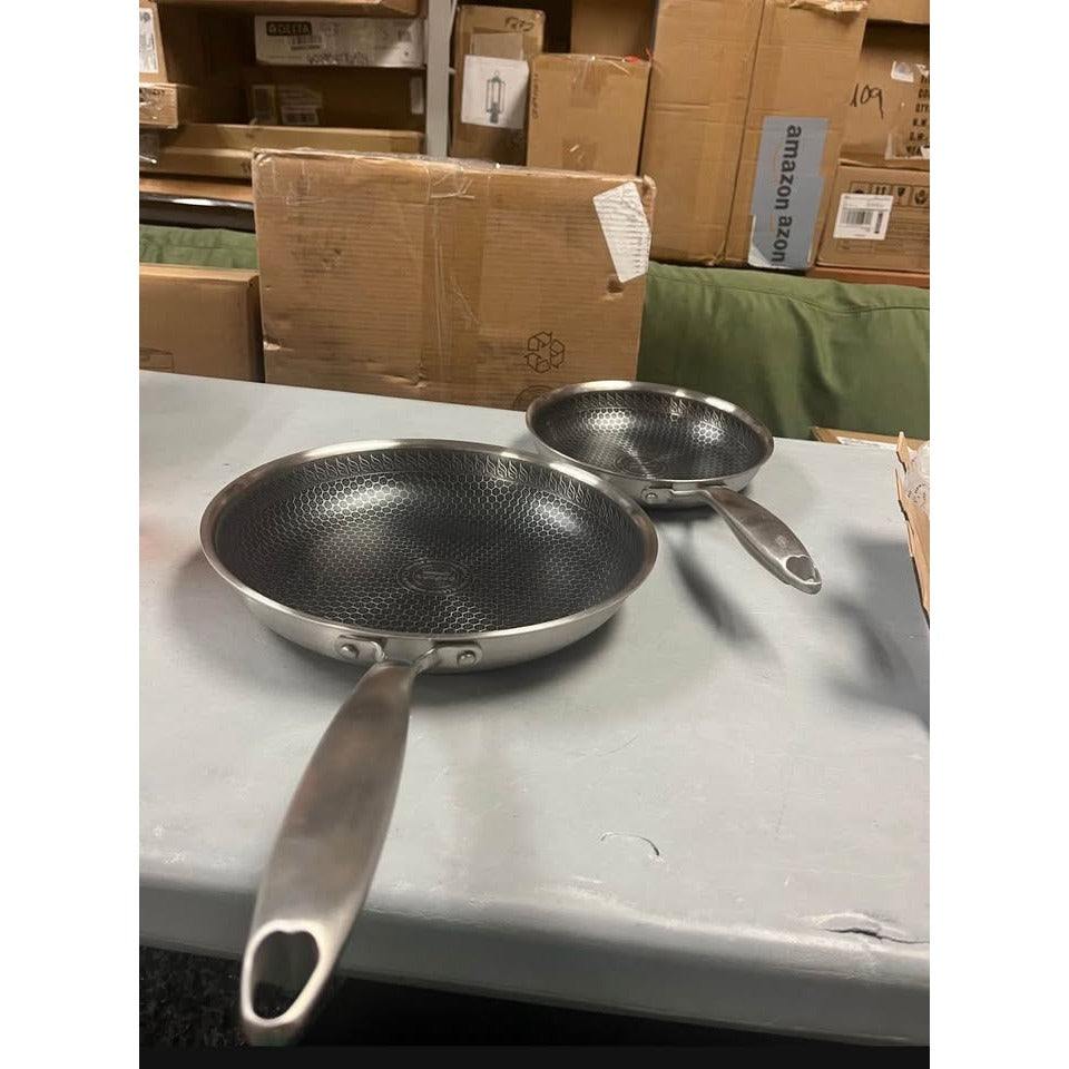 Sedona Kitchen Glidesteel Stainless Steel Nonstick 2- Pc. Frypan Set