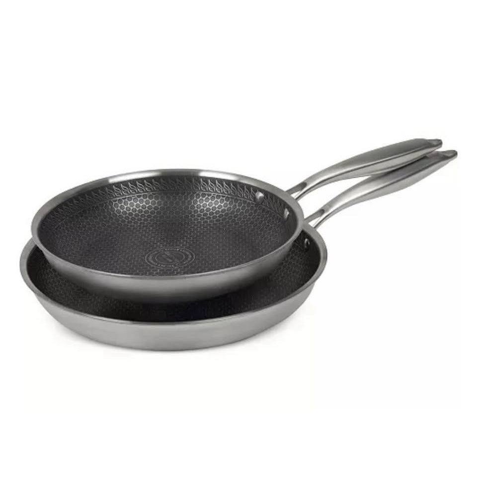 Sedona Kitchen Glidesteel Stainless Steel Nonstick 2- Pc. Frypan Set