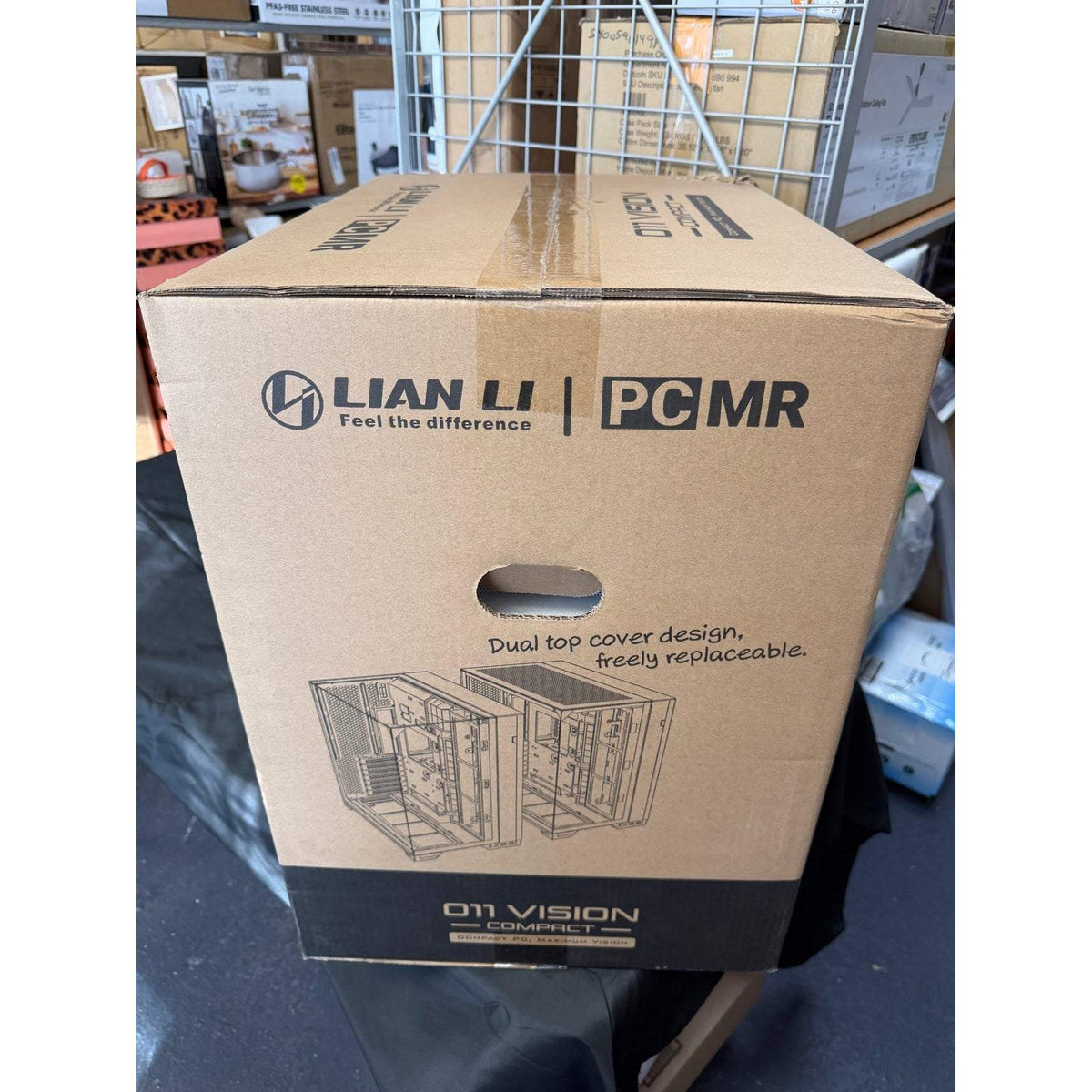 Lian Li O11 Vision Compact ATX PC Case, Back-Connect, White (O11VPW)
Compact dual-chamber
