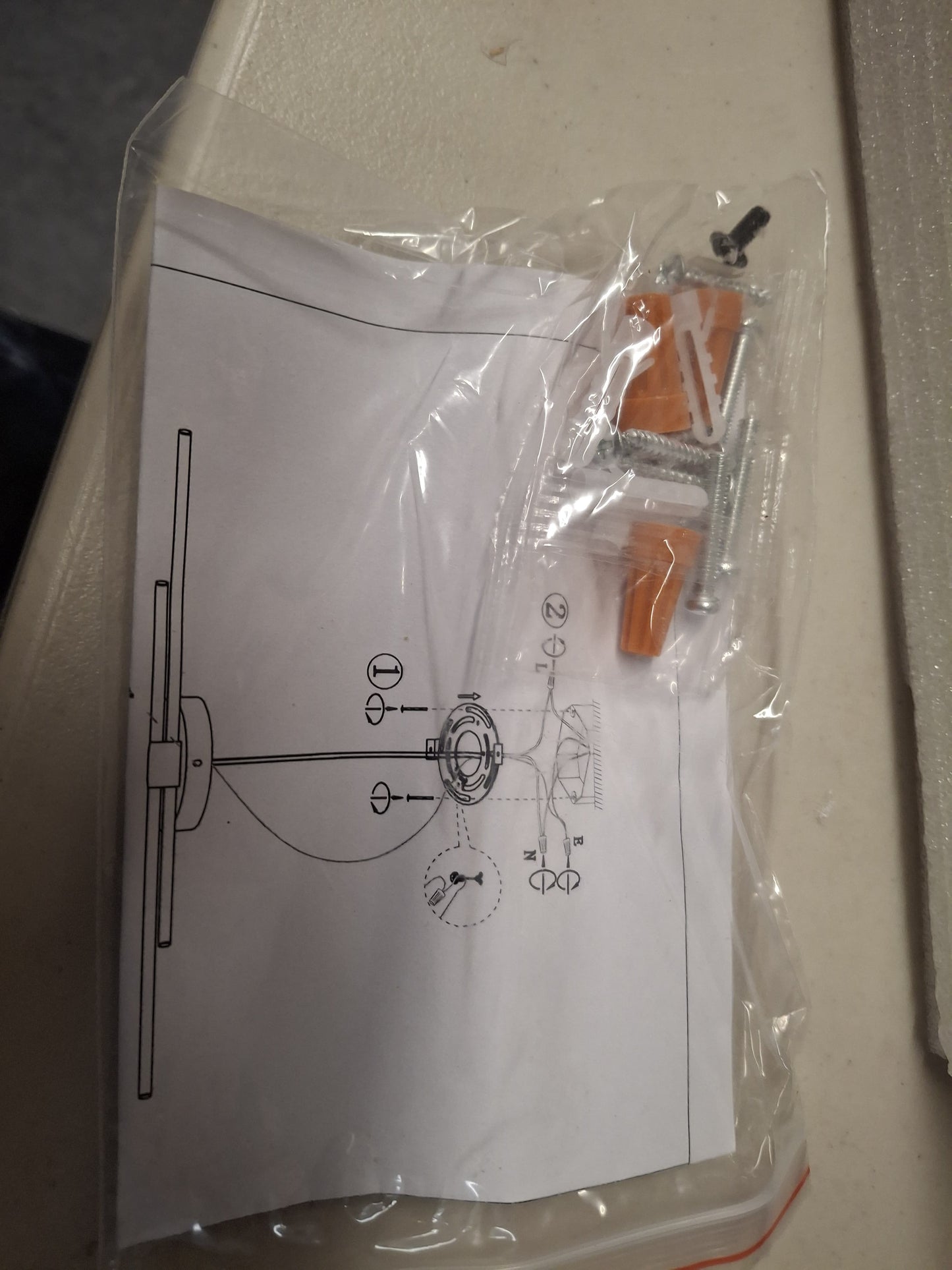 OPEN BOX NEW EDISLIVE Bourget 23.6 in. 2-Light Black LED Vanity Light Bar with 6000K for Bathroom, Bedroom, Living Room