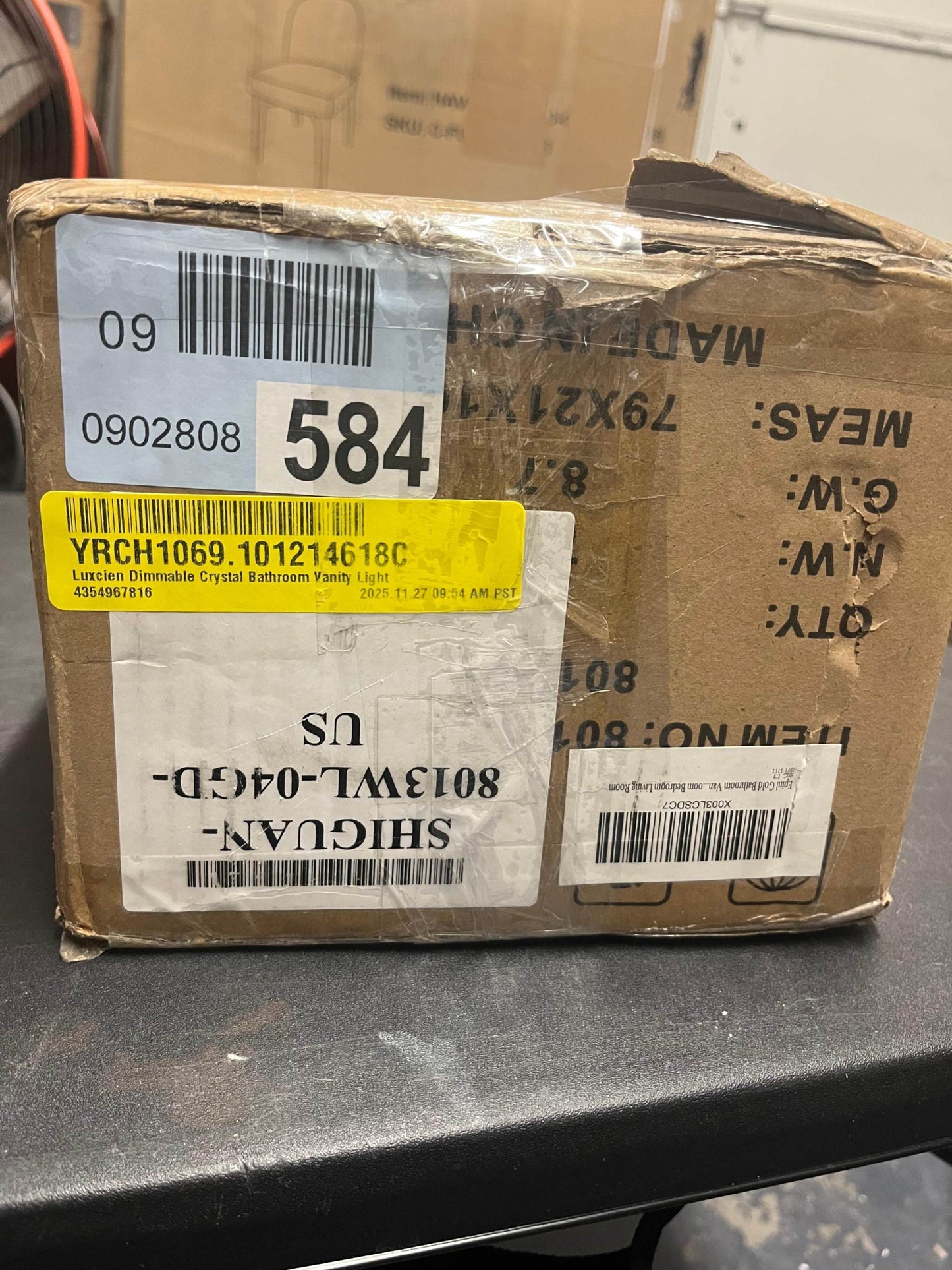 Mercer41 Luxcien Dimmable Crystal Bathroom Vanity Light