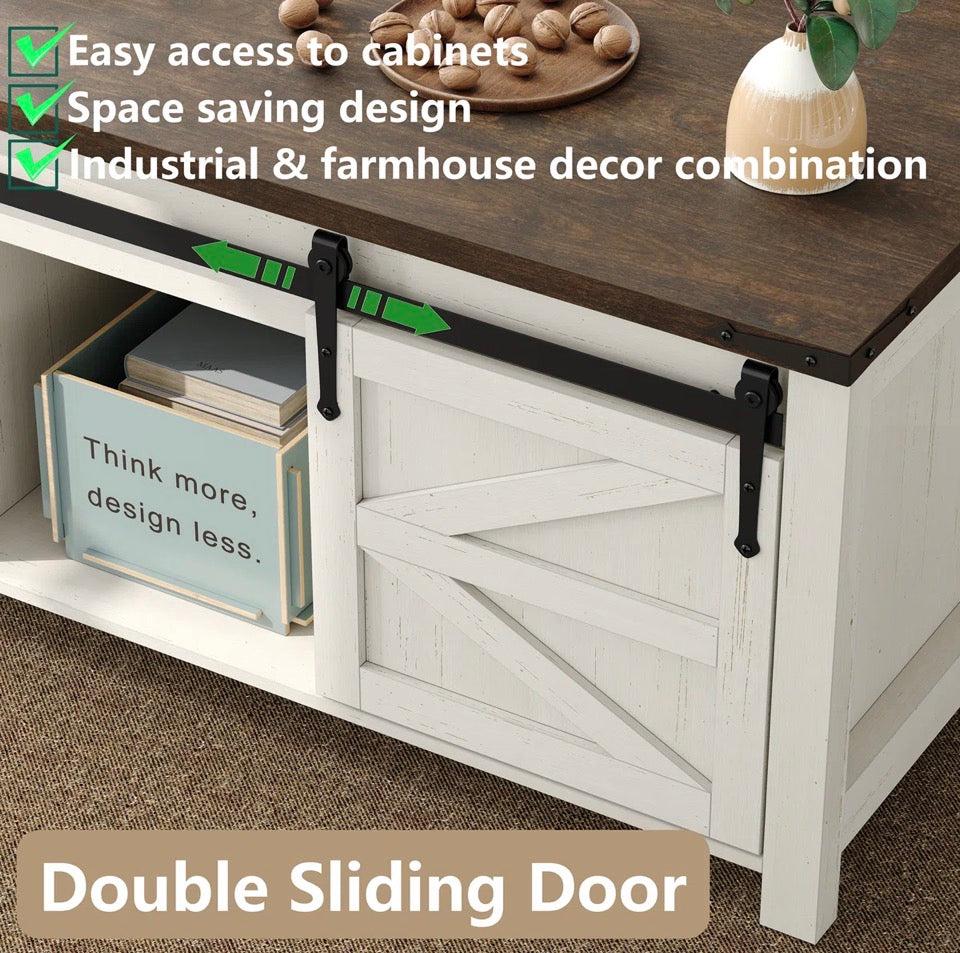 Jaquavion Coffee Table, •ul 66 Farmhouse Lift Top Coffee Table