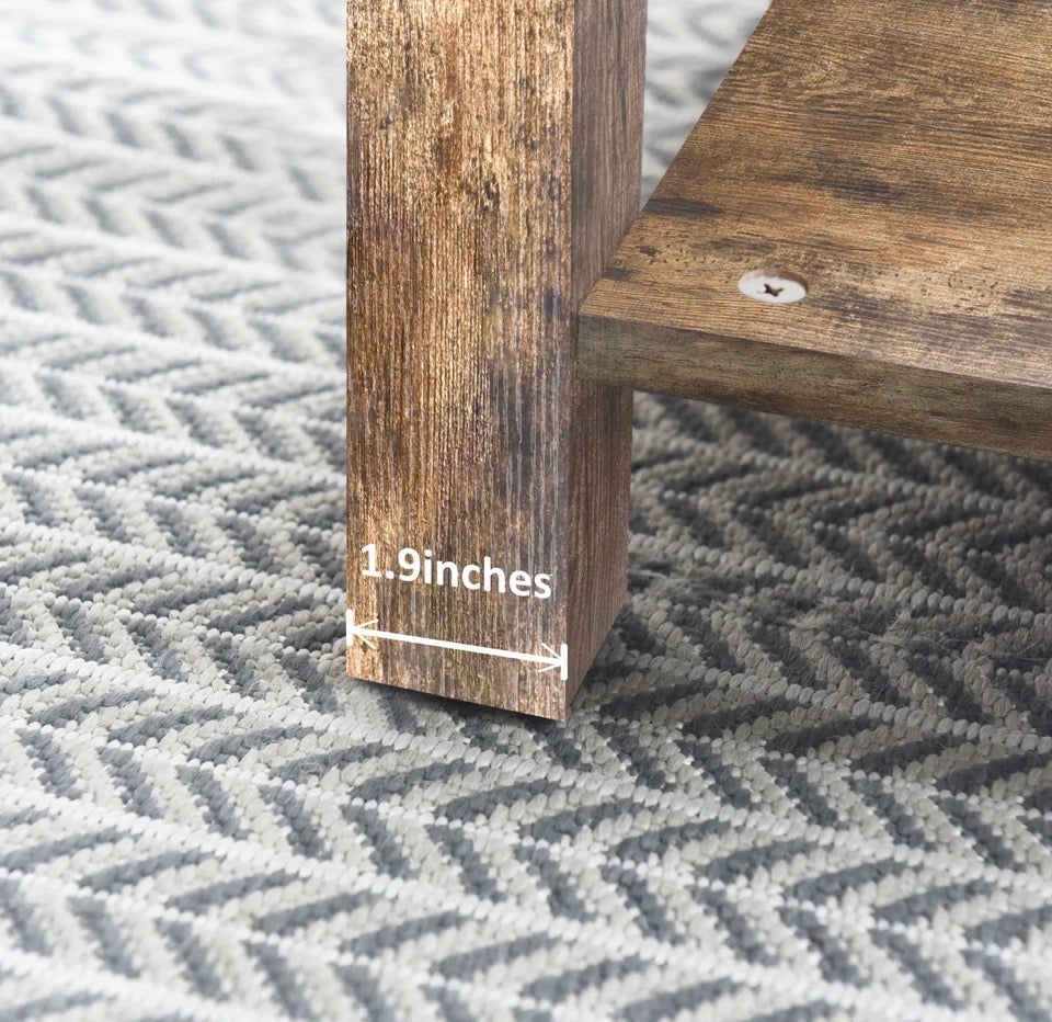 17 stories Eidelweiss Tall End Table Nightstand with 2 USB Ports, 2 Power Outlets, and 2 Storage Shelves