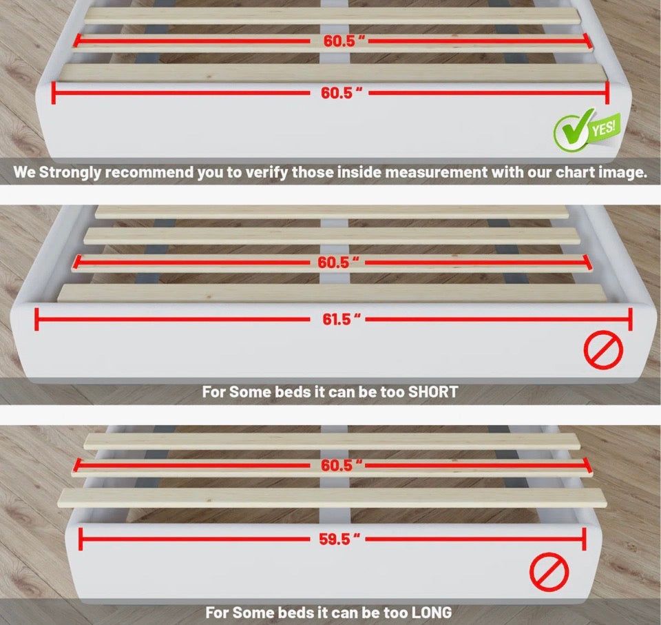 "Alwyn Home Knightdale 0.68"" Extra Heavy Duty Horizontal Mattress Support Wooden Bunkie Board/Slats"