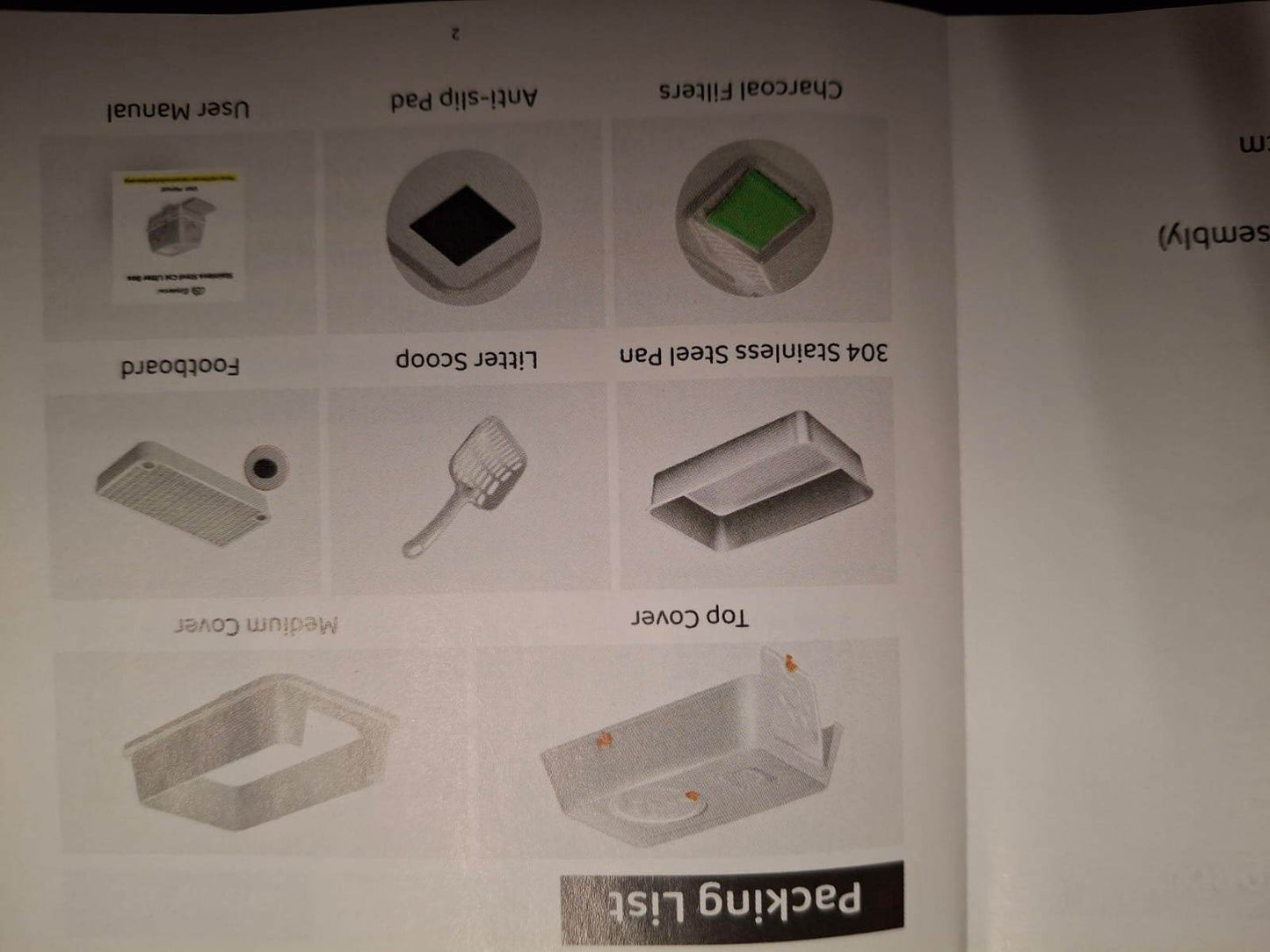 Open Box EOSARCU Stainless Steel Cat Litter Box with Lid, XL Large Enclosed High Sided Litter Box with Removable Lid, Carbon Filters -Odor Free, Easy