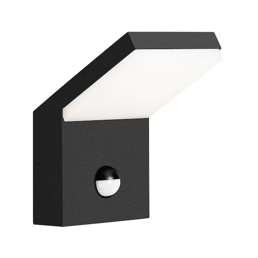 Inowel Dark Gray Wall Light Outdoor Integrated LED Wall Mount Lamp Wall Sconce Lighting with Motion Sensor Lantern Fixture