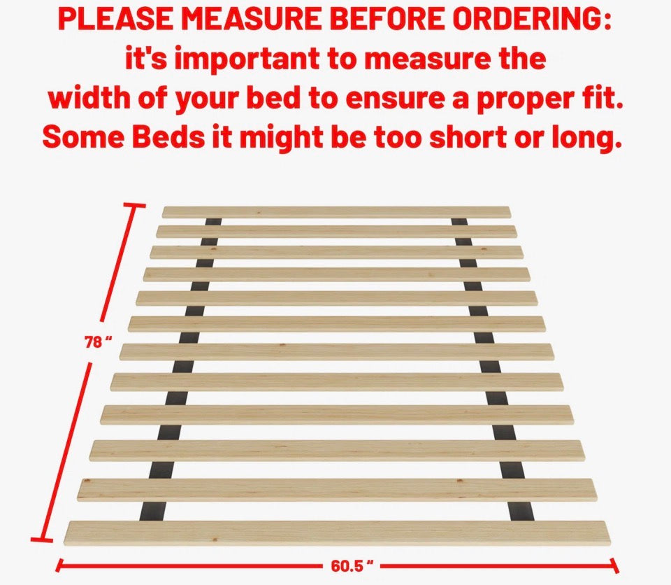 "Alwyn Home Knightdale 0.68"" Extra Heavy Duty Horizontal Mattress Support Wooden Bunkie Board/Slats"