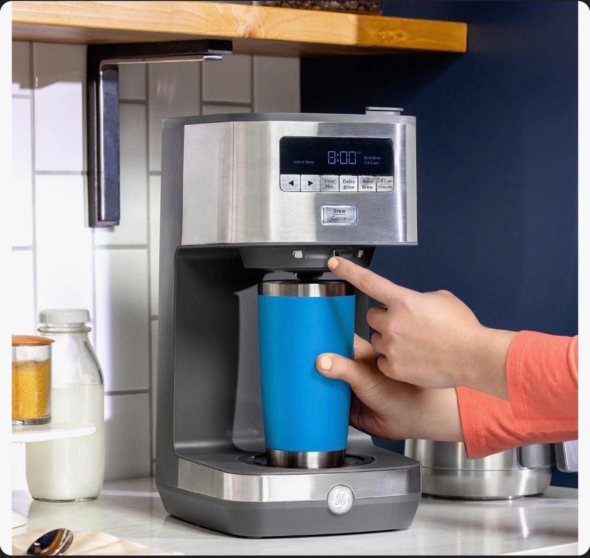 GE Drip Coffee Maker With Thermal Carafe G7CDABSSTSS