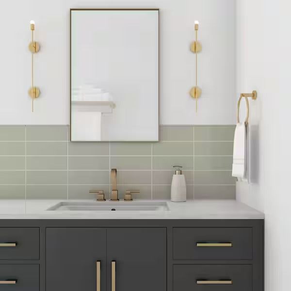 Open Box Daltile Restore Natural Gray 1/2 in. x 12 in. Glazed Ceramic Jolly Trim Tile (0.48 sq. ft./case)