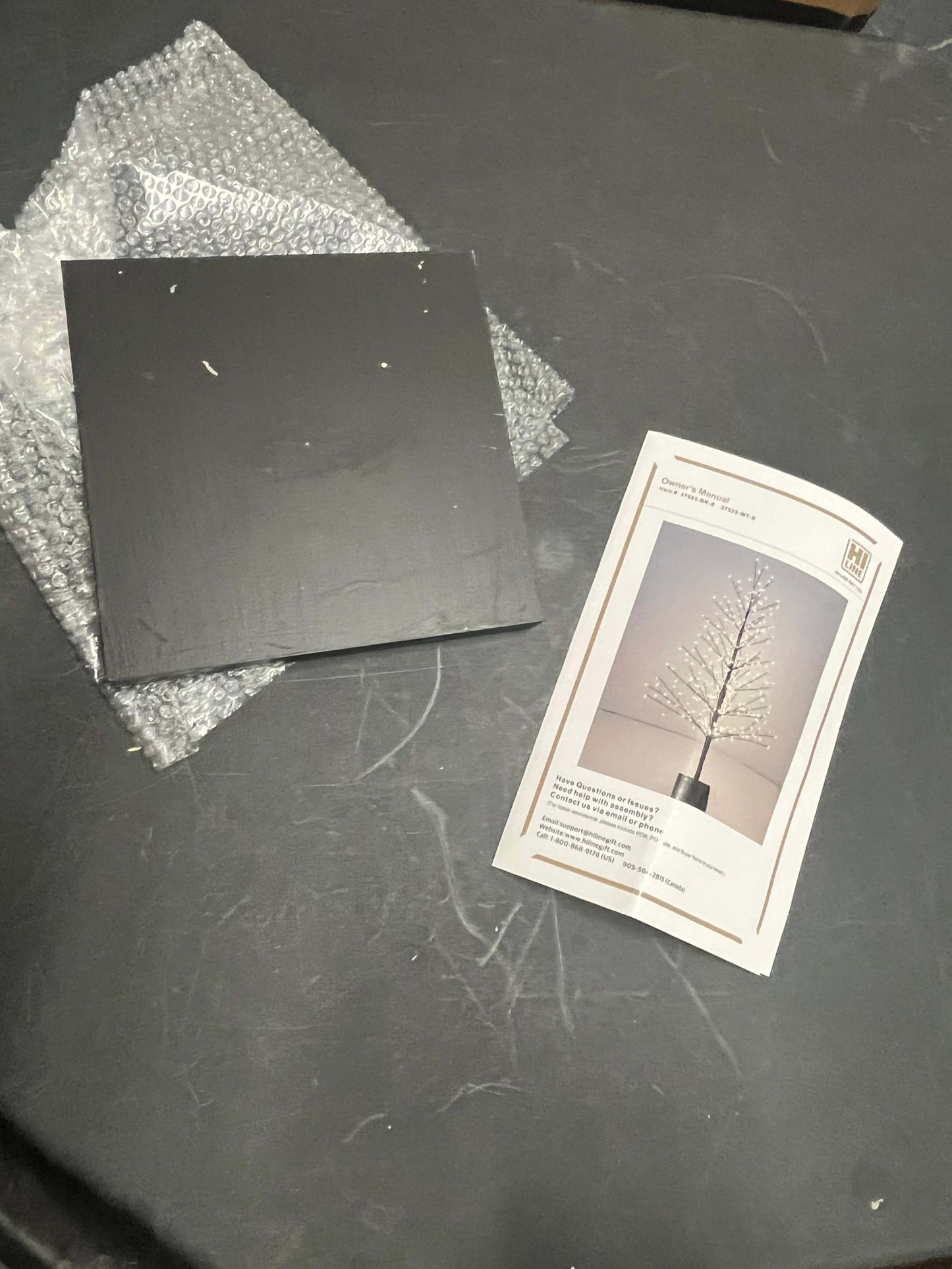 Hi-Line Gift LTD Black Birch Tree with LED Lights Indoor Use Only