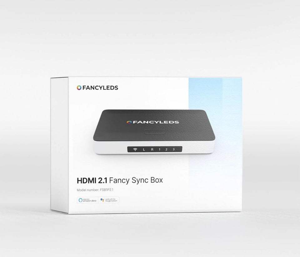 Fancyleds HDMI 2.1 Fancy Sync Box streaming media player for 55" to 65" TVs with 4K 120Hz HDR support in used condition
