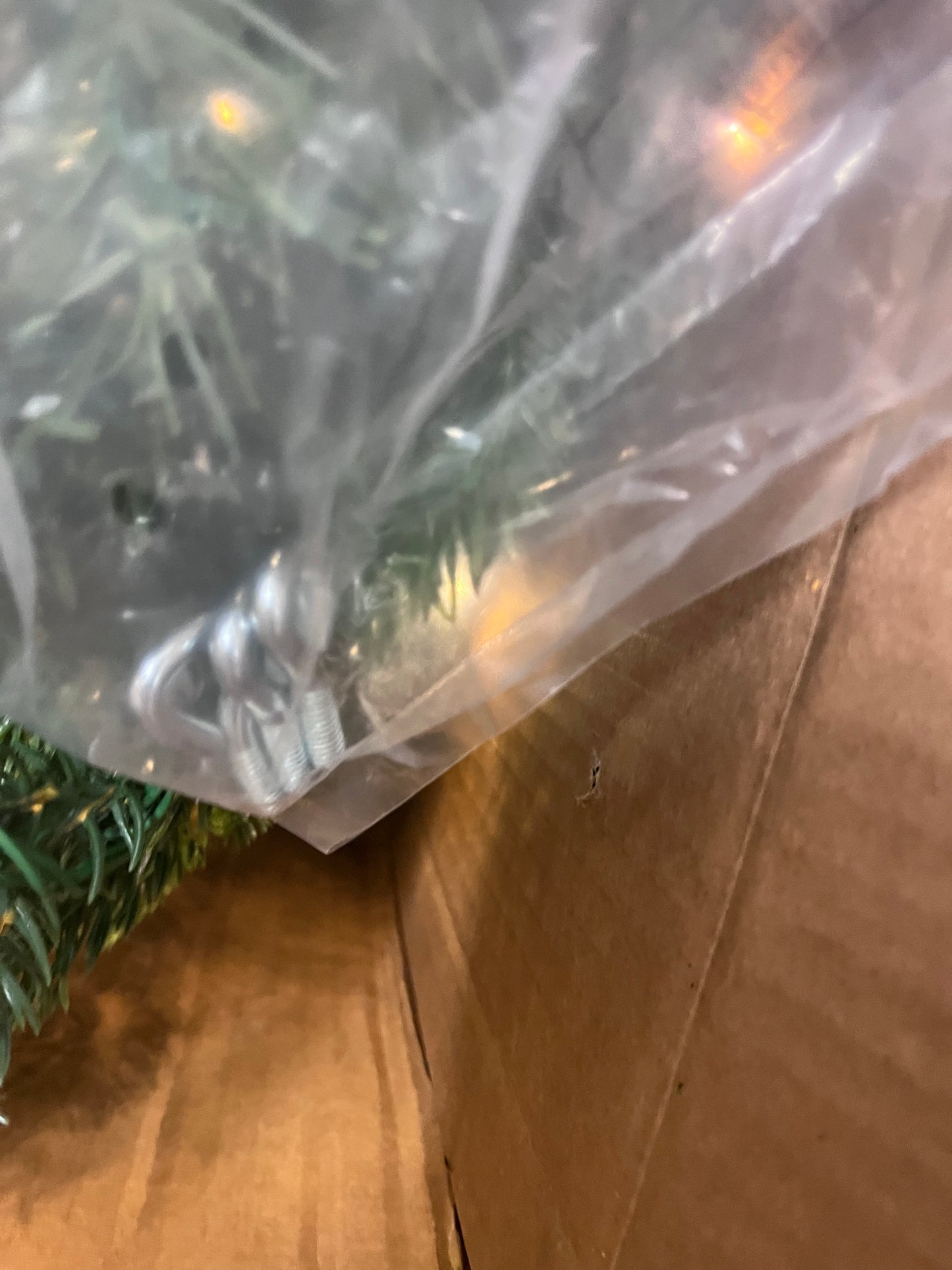 Canora Grey 7.5Ft Pre-Lit Green Full Artificial Pine Christmas Tree with Metal Stand