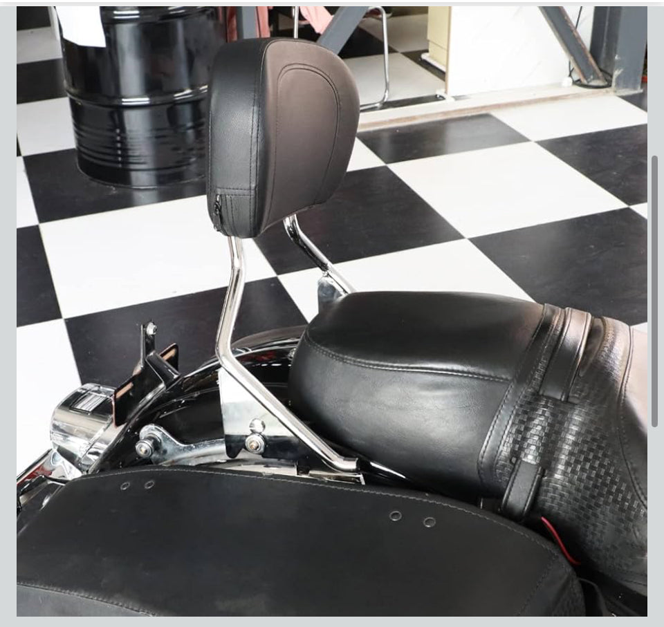 Open Box New AUFER Detachable Backrest Sissy Bar Upright Passenger Backrest