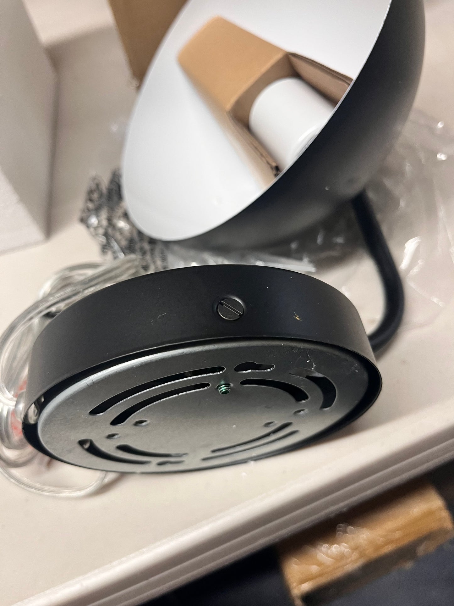 Valencia Dome Wall Mount Table Lamp Brass - Project 62 MISSING LIGHT BULB