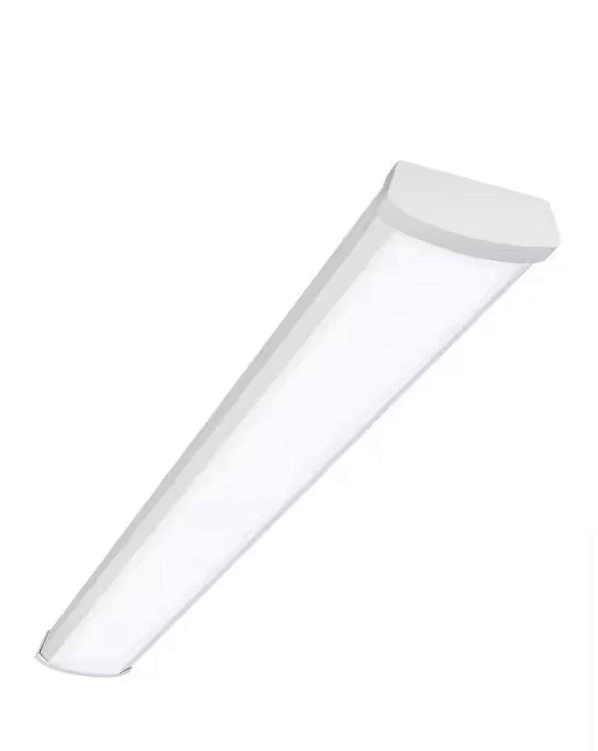 Metalux 4 ft. 3800 Lumens Integrated LED Dimmable White Wraparound Light, 4000K