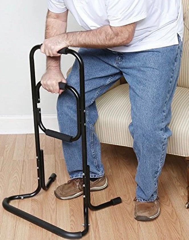 Bandwagon Chair Stand Assist - Portable Bar Helps You Rise from Seated Position - Lift Safety Elderly Assistance Products, Metal, Black