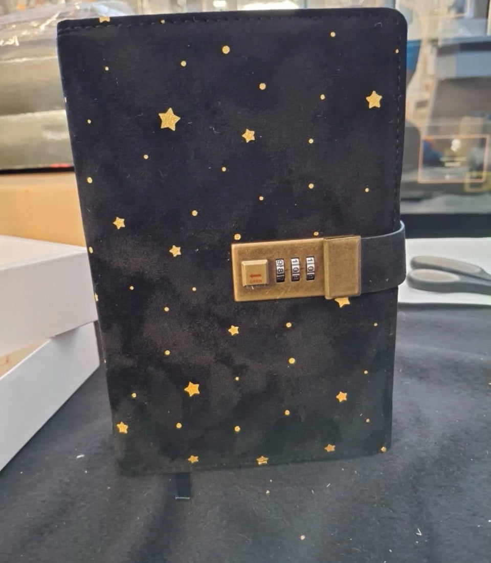 Open Box New Cagie Velvet Diary with Lock, Unique Gifts for Women Who Like Writing,