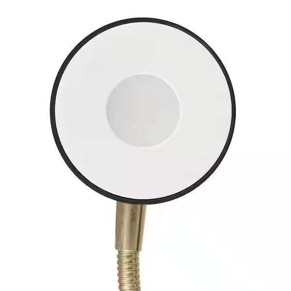 Hampton Bay 15 in. Matte Black LED Lamp with Adjustable Lamp Head