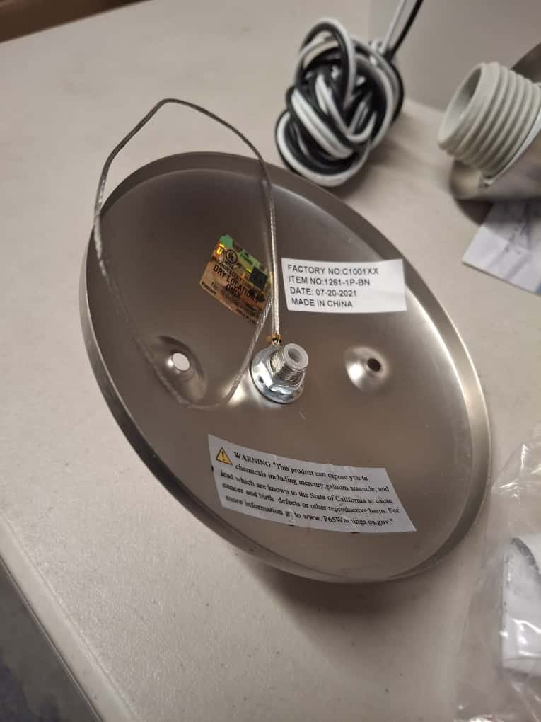 Yosemite OPEN BOX Mirror Lake 1-Light Brushed Nickel Mini Pendant with White Etched Glass Shade