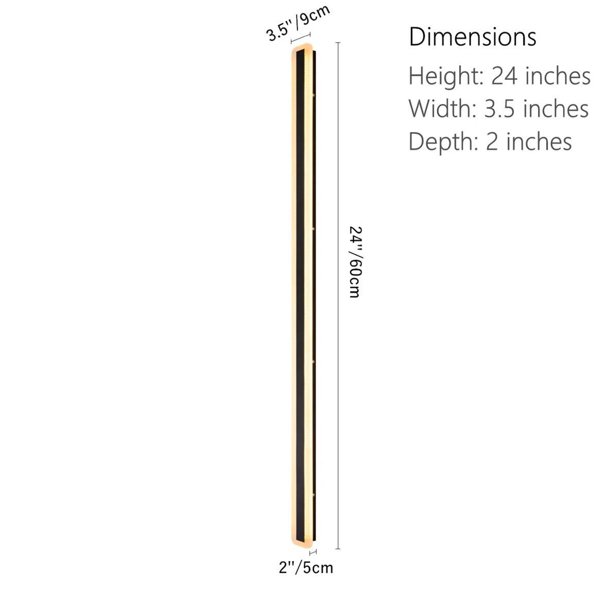 Ivy Bronx Barde Slender Sideway Outdoor Hardwired Bar Wall Sconce with LED Light Source