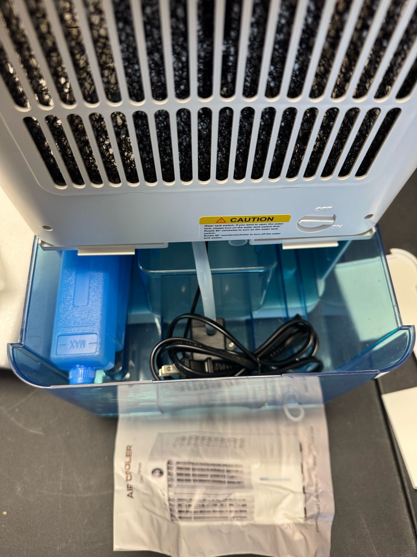 Open Box BAPOLE Portable Air Conditioners, Evaporative Air Cooler with 3 Gallon Water Tank, Air Conditioner Portable with 3 Wind Speed, 2 Cool Mist, R