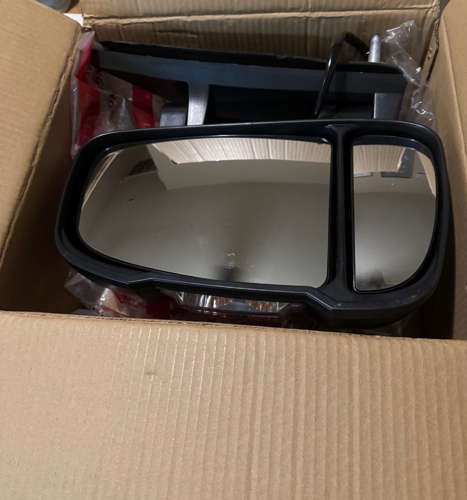 LONGLING Driver Left Side Mirror Replacement Power Door Mirror Single Light Temperature Sensor fit Ram Promaster 1500, 2500, 3500, New Six, Work Van