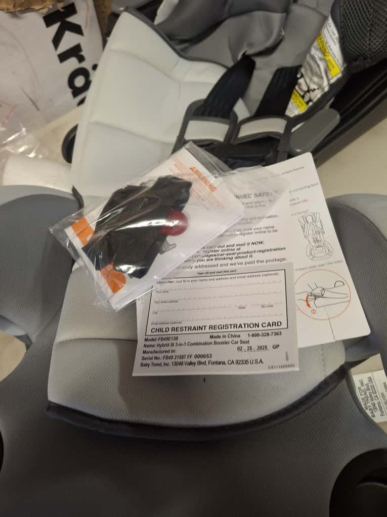 Open Box Baby Trend Hybrid SI 3-in-1 Combination Booster Car Seat - Desert Grey