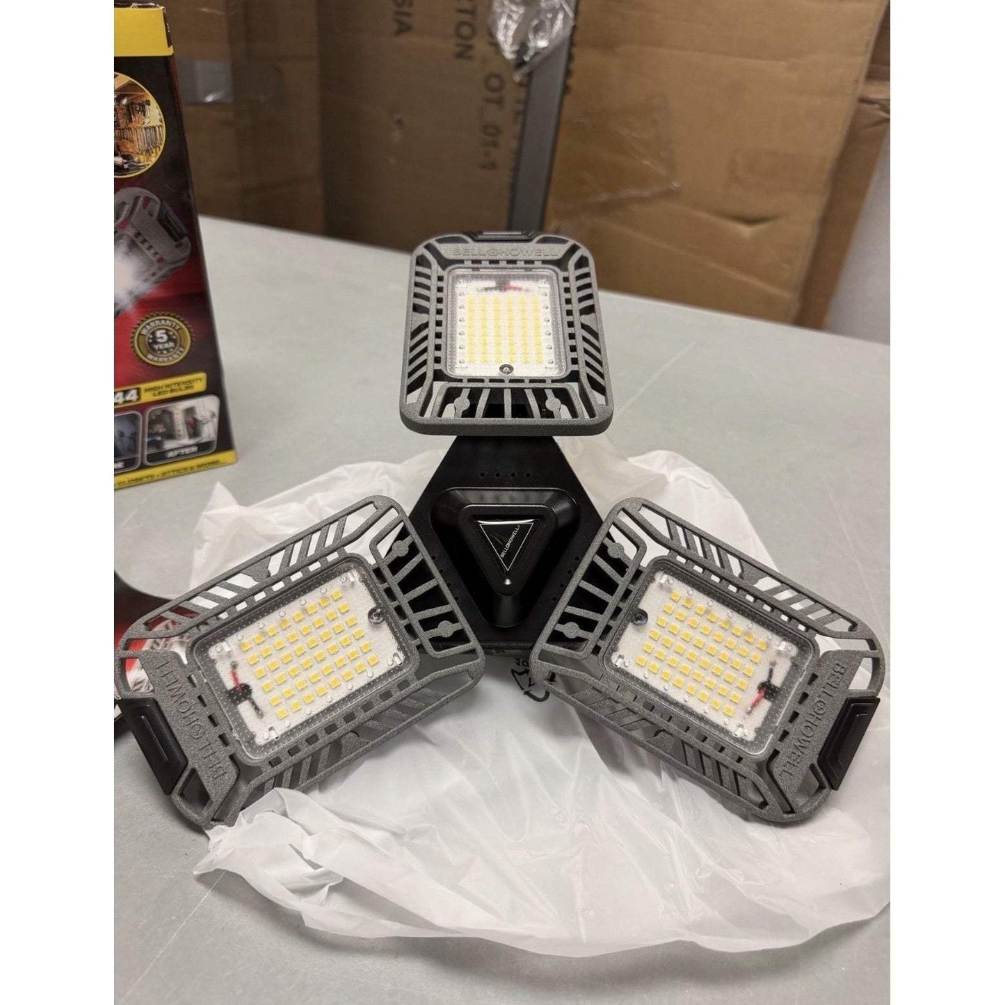 Triburst Deluxe 10.5 In. 144 High Intensity LED 5500 Lumens Flush Mount Ceiling Light