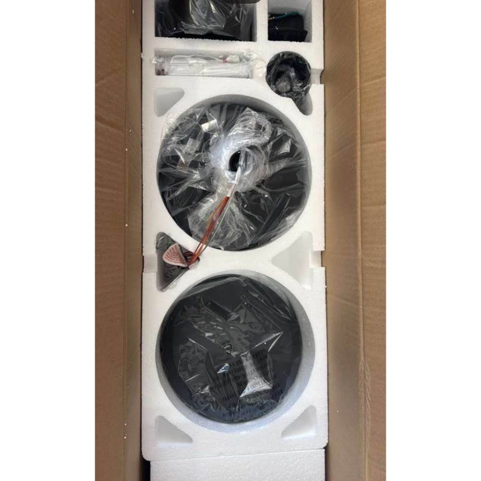 Breezary Melissa 72 in. 6 Fan Speeds Ceiling Fan in Black with Remote Control Included
