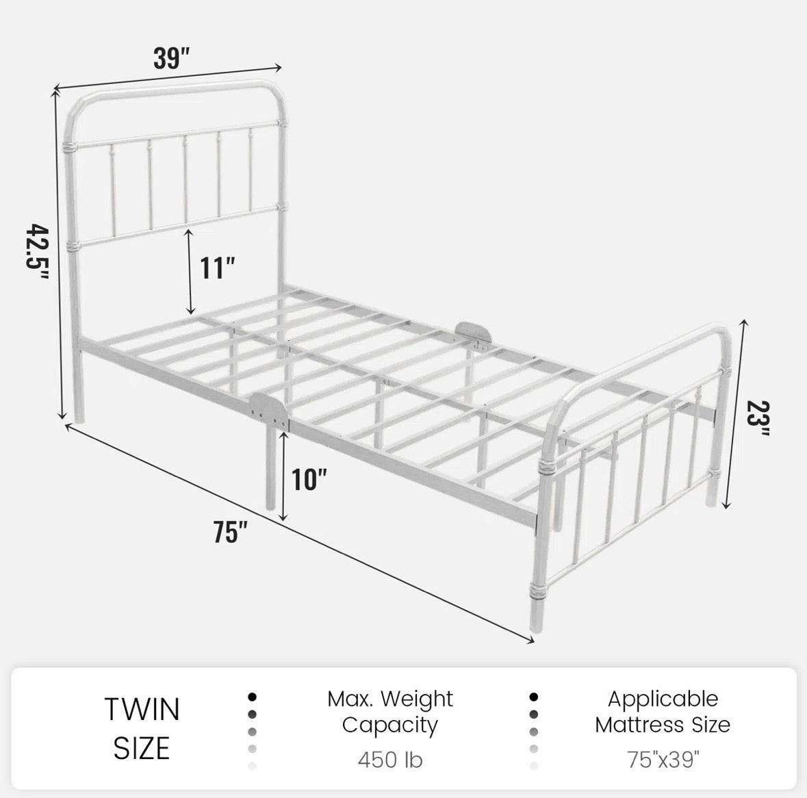 Winston Porter Colina Metal Bed