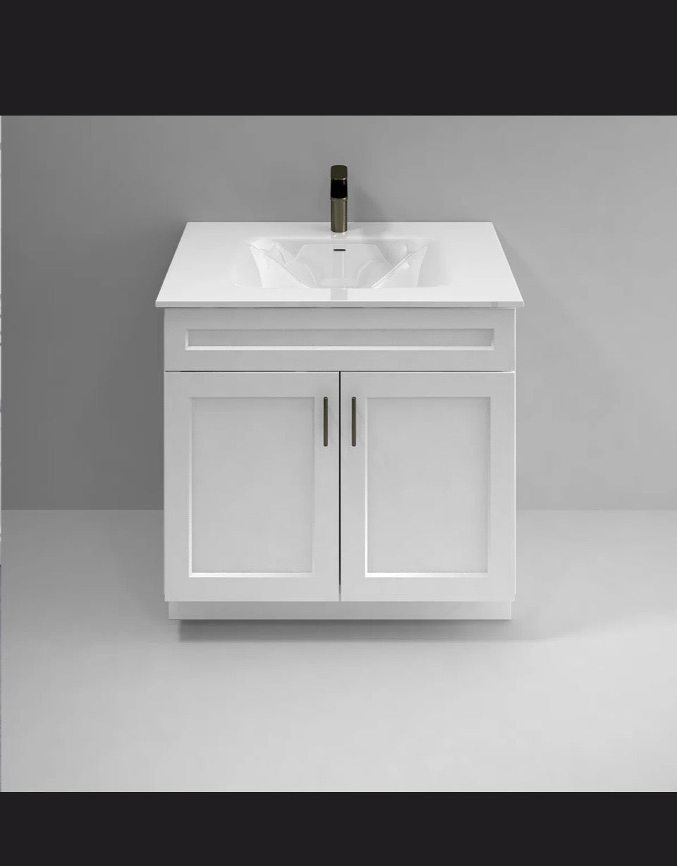 Vanity atelier 36'' Single Bathroom Vanity Base Cabinet in White Shaker