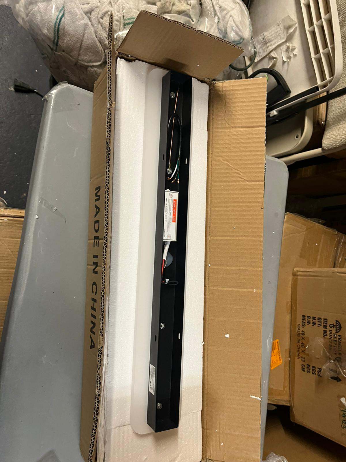 Ivy Bronx Barde Slender Sideway Outdoor Hardwired Bar Wall Sconce with LED Light Source